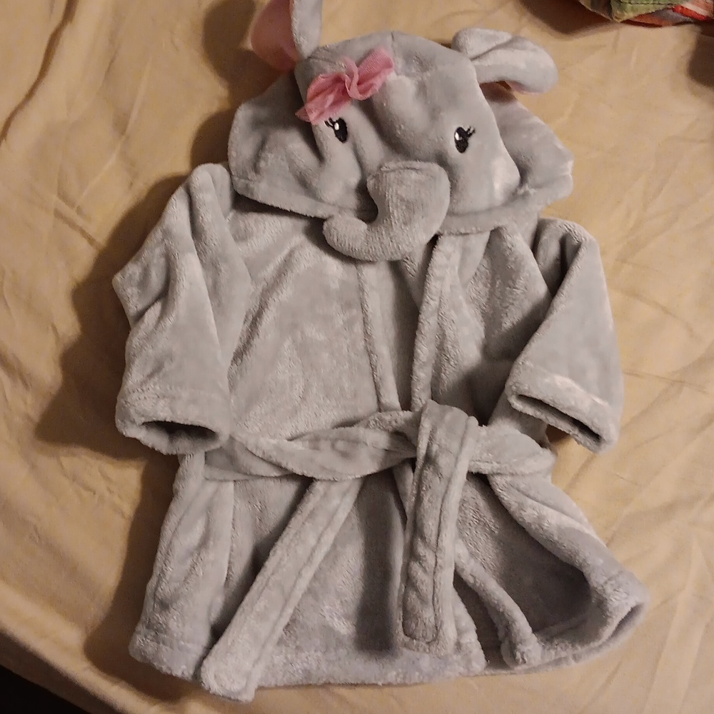 Elephant Bath Robe for 0-9 months